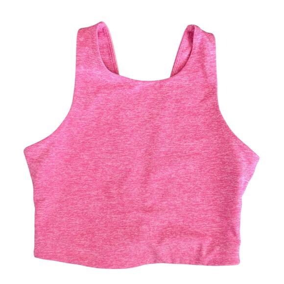 Outdoor Voices Pink Color Block Venus Crop Tank Top Light Support Activewear -XS - Picture 2 of 4